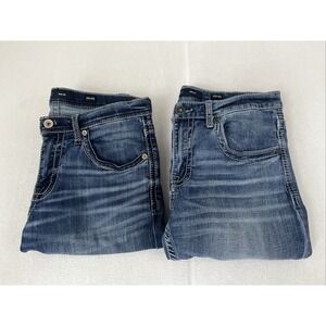 BKE Nolan Jeans Mens 32x32 Fits 32x31 Straight Leg Denim Lot of 2